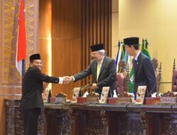 Wagub Mawardi Yahya Dengarkan Pandangan Umum 9 Fraksi DPRD Sumsel