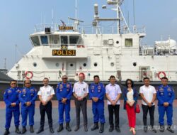 Kunjungan Kehormatan Delegasi Prancis ke Mako Korpolairud Baharkam Polri