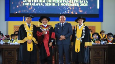 Gubernur Herman Deru Hadiri Dies Natalis Unsri, Mendagri Tekankan Pentingnya SDM Unggul Menuju Indonesia Emas 2045