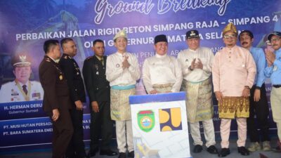 Resmikan Ground Breaking Jalan di PALI, Gubernur Herman Deru Targetkan Infrastruktur Dorong Segitiga Emas Sumsel
