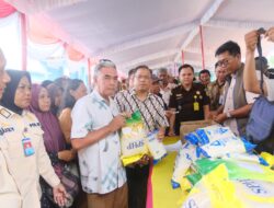 Warga Lawang Wetan Serbu Operasi Pasar Murah dan Isi Ulang LPG 3 Kg dari Pemkab Muba