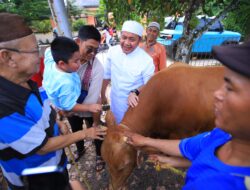 Herman Deru Serahkan Hewan Kurban, Ziarah Keluarga hingga Kunjungi Wisata Religi Al Quran Raksasa di Hari Raya Idul Adha