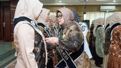 15 Bunda PAUD Kecamatan Dikukuhkan, Fatimah Toha: Jangan Ada Anak Muba Lewatkan Satu Tahun Prasekolah