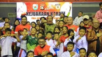 Cik Ujang Tegaskan Komitmen Pembinaan Atlet saat Buka Kejuaraan Karate Piala Kapolda Sumsel 2026