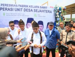 Gubernur Herman Deru: Pabrik CPO KUD Sejahtera Jadi Tonggak Kebangkitan Koperasi Sumsel