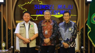 Herman Deru Terima Audiensi dan Pamit Kepala BPKP Sumsel