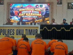 Peredaran Narkoba Dibongkar, Polres OKU Timur Tangkap 20 Tersangka