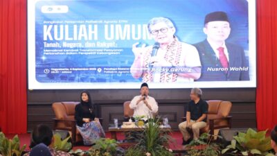 Rocky Gerung Isi Kuliah Umum di Politeknik Agraria STPN, Ingin Taruna Pahami Tiga Konsep Pemaknaan Pengelolaan Tanah